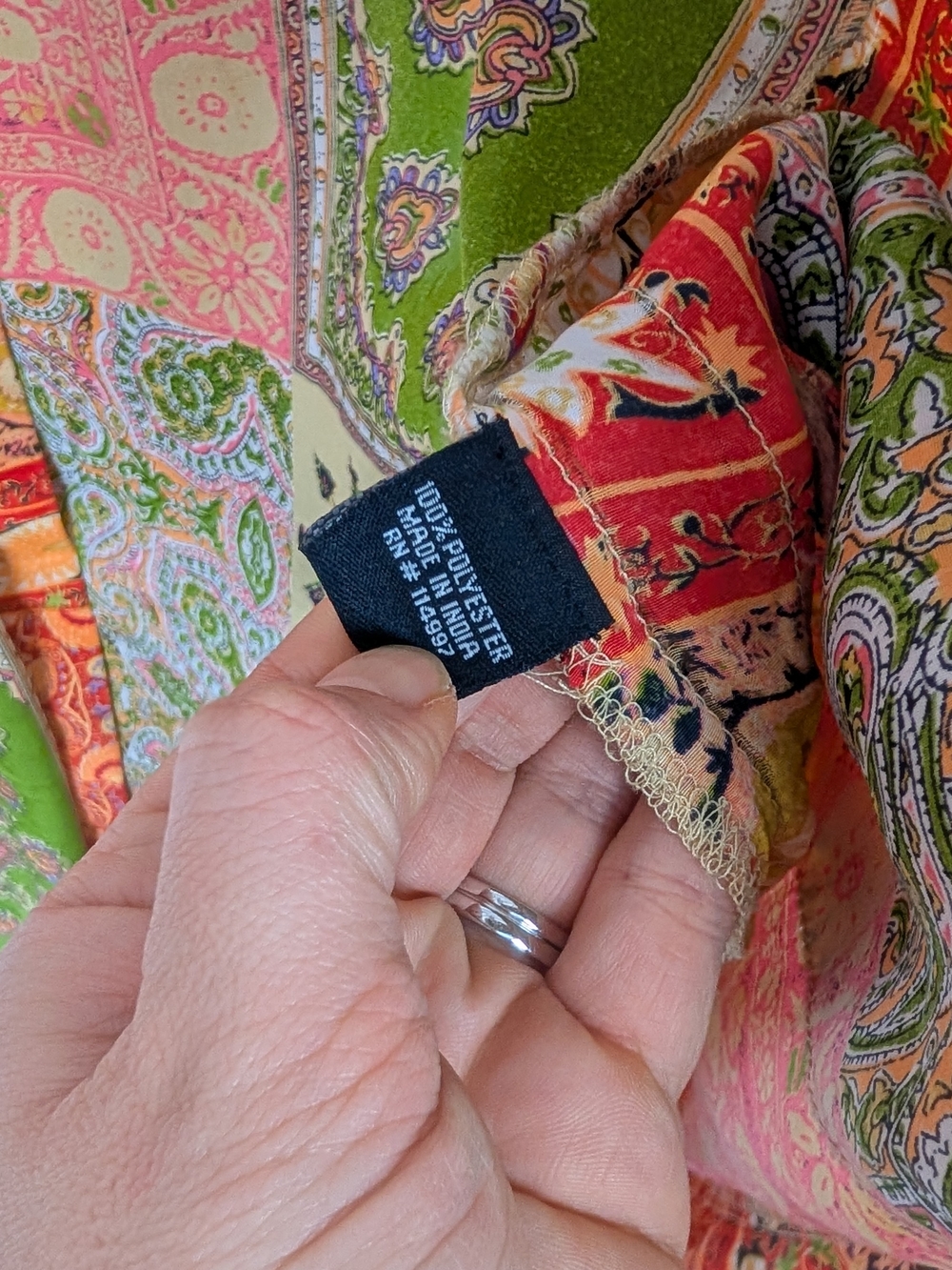 Tolani Boho Patchwork Kimono Duster - Picture 7 of 10